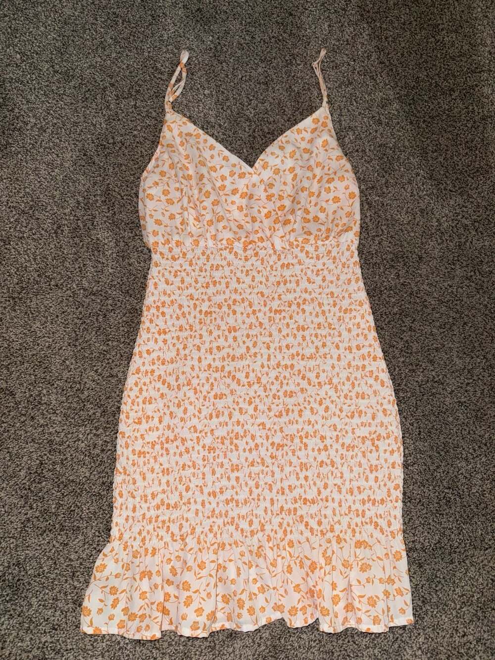 Love Tree Floral Smocked Dress